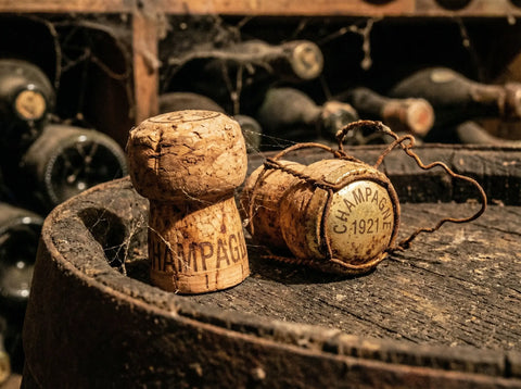 Corcho de Cava Gran Reserva, símbolo de larga crianza y complejidad.