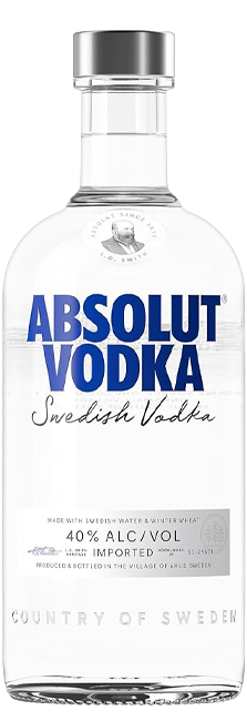 Vodka Absolut de trigo de invierno y producción sostenible One Source Suecia 40% vol.
