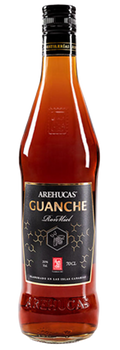 Ron Miel Arehucas Guanche de Canarias con miel natural y notas de roble