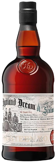 Whisky Blended Highland Dream 18 Years Speyside Escocia con notas de frutos secos miel y vainilla