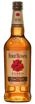 Bourbon Four Roses Kentucky Straight con notas de miel y manzana, envejecido 5 años en roble americano