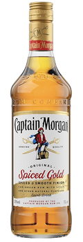 Ron Spiced Captain Morgan Original Spiced Gold con notas de vainilla y especias del Caribe