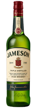 Whiskey Irlandés Jameson Original Triple Distilled de Midleton con notas de vainilla, miel y jerez