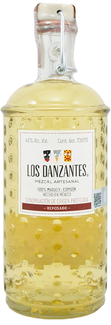 Mezcal Los Danzantes Reposado con notas de humo, vainilla y maple de Oaxaca, México