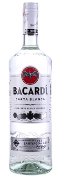Ron Blanco Bacardí Carta Blanca con notas de vainilla y almendra suave