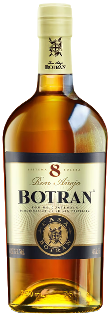 Ron Botran Añejo 8 Años con D.O. Ron de Guatemala y notas de vainilla y caramelo