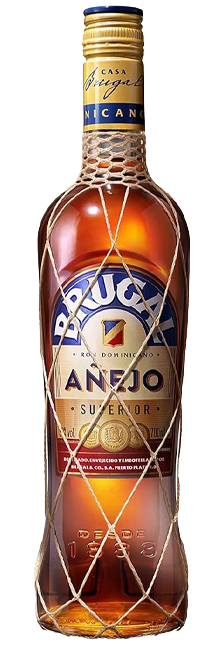 Ron Dominicano Brugal Añejo con notas de roble y chocolate suave de República Dominicana