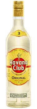 Ron Blanco Havana Club 3 Años Añejo con notas de vainilla y fruta tropical Cuba