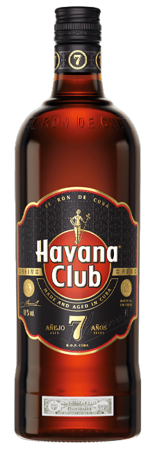 Ron Añejo Havana Club 7 Años cubano con notas de vainilla y cacao