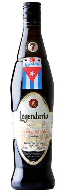 Ron Legendario Elixir de Cuba 7 Años con notas de miel y naranja confitada 34% vol.
