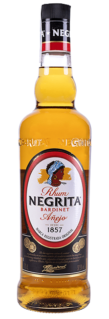 Ron Negrita Bardinet Añejo con notas de vainilla, frutos secos y especias para coctelería
