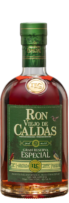Ron Viejo de Caldas 15 Años Gran Reserva Especial Destilado Premium de Colombia