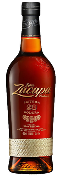 Ron Zacapa Centenario 23 Solera Gran Reserva de Guatemala con notas de vainilla y cacao