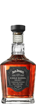 Tennessee Whisky Jack Daniel's Single Barrel Select con notas de vainilla, caramelo y roble tostado de Tennessee