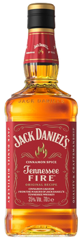 Tennessee Whisky Jack Daniel's Tennessee Fire con notas de canela y vainilla de Tennessee