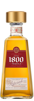 Tequila 1800 Reposado 100% agave azul Weber con notas de caramelo, vainilla y roble de Jalisco