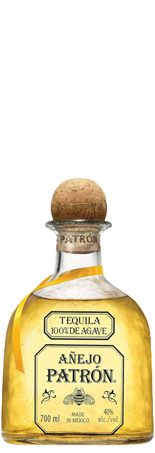 Tequila Patrón Añejo premium de Los Altos de Jalisco con roble, vainilla y caramelo