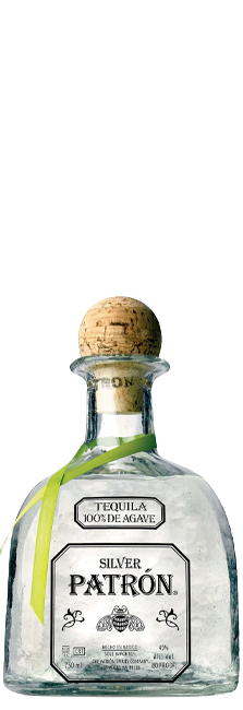 Tequila blanco Patrón Silver joven de Altos de Jalisco con notas de agave cocido y cítricos