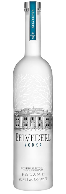Vodka Super-Premium Belvedere 1,75L de Centeno Dankowskie Elaborado en Polonia