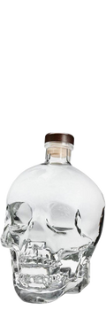 Vodka Ultra-Premium Crystal Head de Dan Aykroyd origen Canadá en botella de calavera de cristal