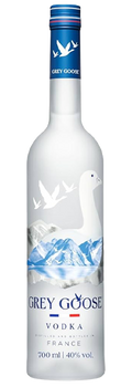 Vodka Premium Grey Goose de trigo francés con notas cítricas y textura sedosa