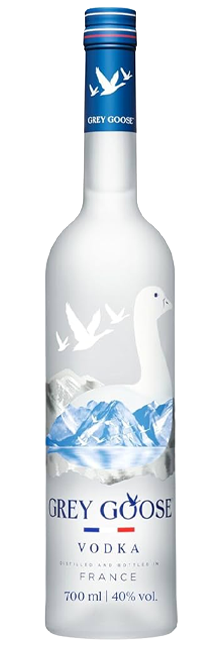 Vodka Premium Grey Goose de trigo francés con notas cítricas y textura sedosa