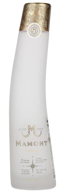 Vodka Mamont Siberian Premium elaborado con Trigo de Invierno de la Región de Altai Rusia