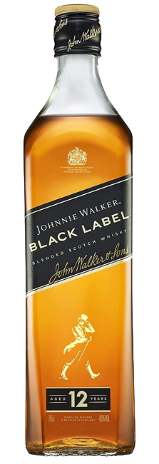 Whisky Blend Johnnie Walker Black Label 12 Year Old con notas de humo suave y vainilla