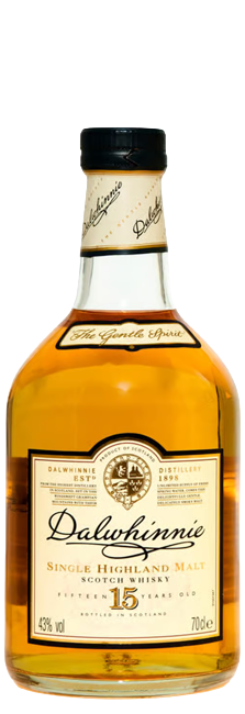 Whisky Dalwhinnie 15 Year Old Single Malt Scotch Highlands con notas de miel de brezo y frutas maduras