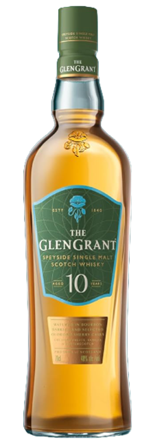 Whisky Single Malt Glen Grant 10 Year Old Speyside con notas de fruta madura y vainilla