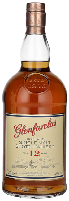 Whisky Single Malt Glenfarclas 12 Años de Speyside, madurez en jerez Oloroso