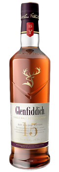 Whisky Single Malt Glenfiddich 15 Year Old Solera Speyside con notas de miel de brezo y vainilla