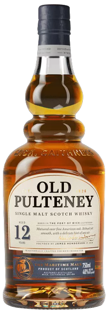 Old Pulteney 12 Year Old, whisky single malt escocés de las Highlands con notas de vainilla y caramelo