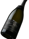 Primer plano de la etiqueta del cava Cautiu Imperial Brut, D.O. Cava.