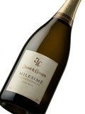 Primer plano de la etiqueta del cava Juvé & Camps Milesimé Chardonnay, D.O. Cava.