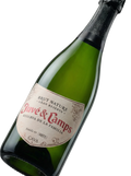 Primer plano de la etiqueta del cava Juvé & Camps Reserva de la Familia Brut Nature Gran Reserva, D.O. Cava.