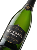 Primer plano de la etiqueta del Cava Rovellats Gran Reserva Brut Nature en formato Magnum (1,5 L), D.O. Cava.
