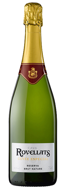 Cava Rovellats Reserva Cuvée Especial Brut Nature D.O. Cava crianza sobre lías y manzana fresca