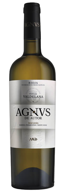 Vino Blanco Agnus de Autor Malvasía Crianza en Barrica DOCa Rioja Bodegas Valdelana