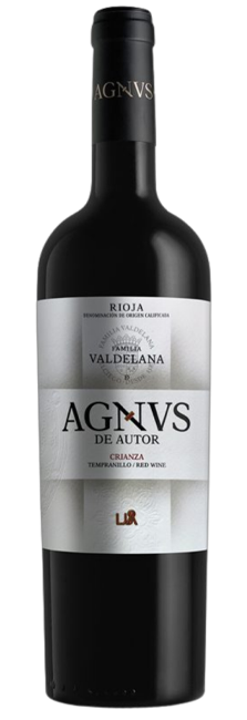 Vino Tinto Agnus de Autor Crianza DOCa Rioja Tempranillo y Graciano de Bodegas Valdelana