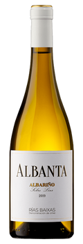 Vino Blanco Albanta Albariño Vegano D.O. Rías Baixas con crianza sobre lías