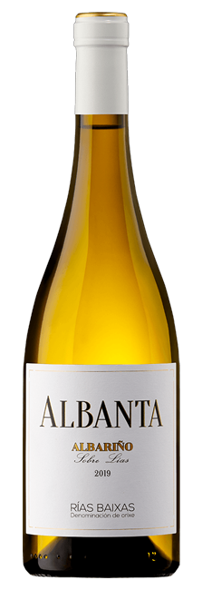 Vino Blanco Albanta Albariño Vegano D.O. Rías Baixas con crianza sobre lías