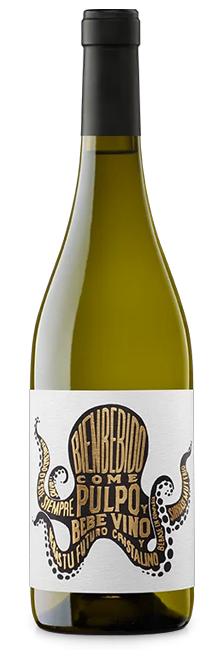Vino Blanco Bienbebido Pulpo Albariño Joven sobre lías D.O. Vino de España