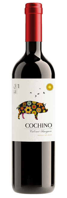 Vino Tinto Cochino Cabernet Sauvignon Joven con notas de fruta madura y especias