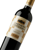 Primer plano de la etiqueta del vino tinto Coto de Hayas Garnacha Centenaria, D.O. Campo de Borja.
