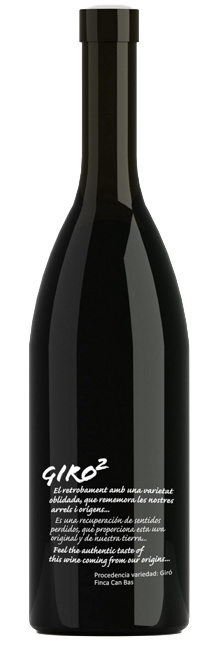 Vino Tinto Giró2 Crianza 100% Girón D.O. Penedès de Mínima Intervención