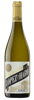 Vino Blanco Hacienda López de Haro D.O.Ca. Rioja Viura con 3 meses de crianza