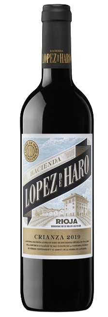 Vino Tinto Hacienda López de Haro Crianza Vegano DOCa Rioja Tempranillo