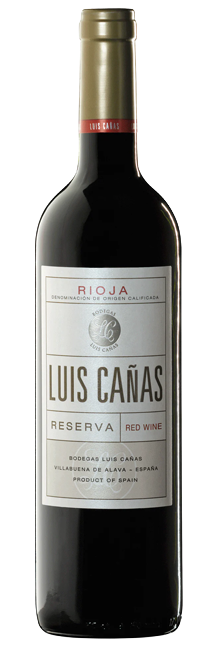 Vino Tinto Luis Cañas Reserva D.O.Ca Rioja de uvas Tempranillo y Graciano.