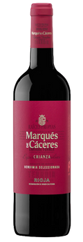 Vino Tinto Marqués de Cáceres Crianza Vegano D.O.Ca. Rioja Tempranillo y Garnacha